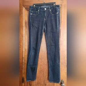 American Eagle Outfitters Dark Blue Skinny Jeans Long
